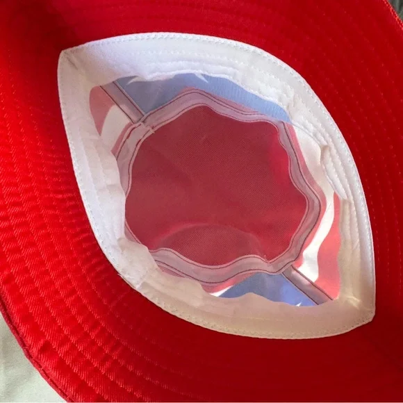 Vibrant Puerto Rico Red Flag Design Bucket Hat - Picture 4 of 4